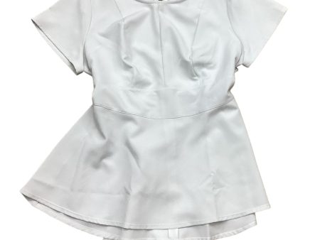 Top Short Sleeve Designer By Lane Bryant In White, Size: 14 For Cheap