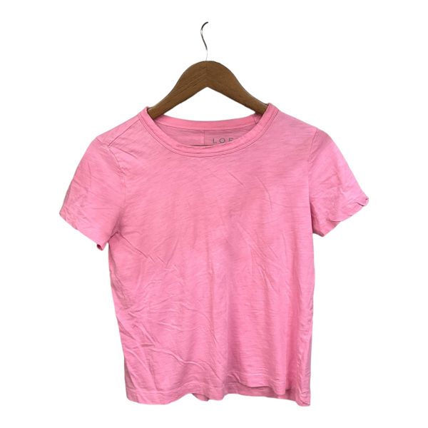 Top Short Sleeve Basic By Loft In Pink, Size: S For Discount