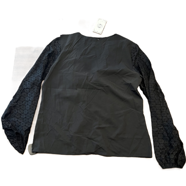 Black Top Long Sleeve By La Mode, Size: L For Discount