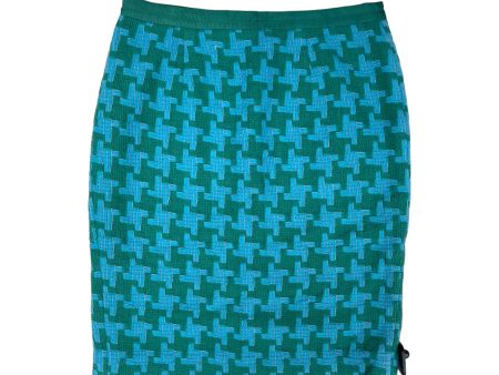 Skirt Midi By Boden In Blue & Green, Size: 8 on Sale