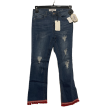 Blue Denim Jeans Flared By Velvet Heart, Size: 2 Online Hot Sale