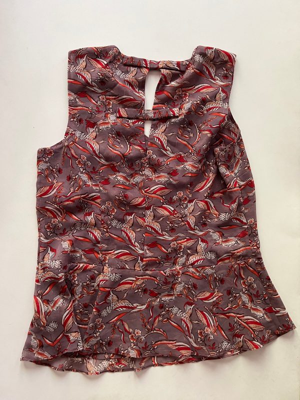 Blouse Sleeveless By Cabi In Floral, Size: S For Cheap