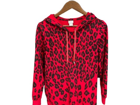 Sweatshirt Hoodie By Chicos In Animal Print, Size: S Online now