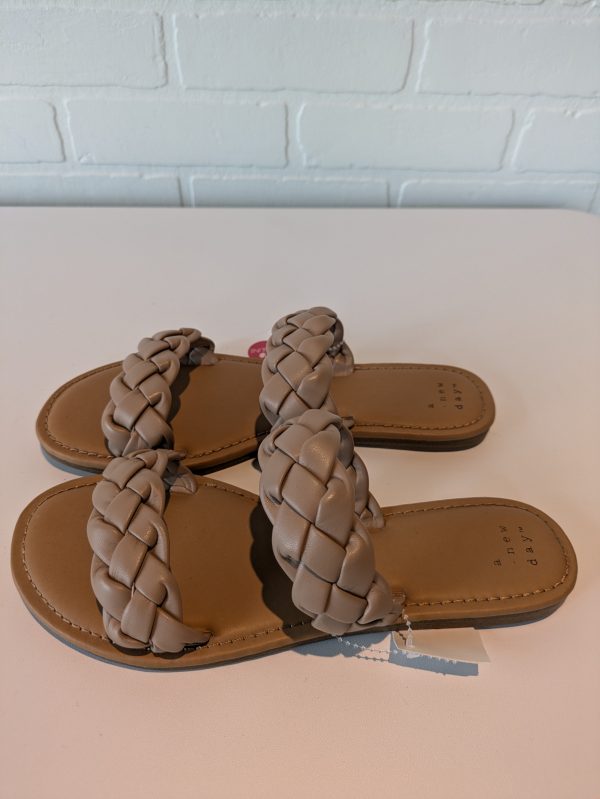 Sandals Flats By A New Day In Tan, Size: 6.5 Online Hot Sale