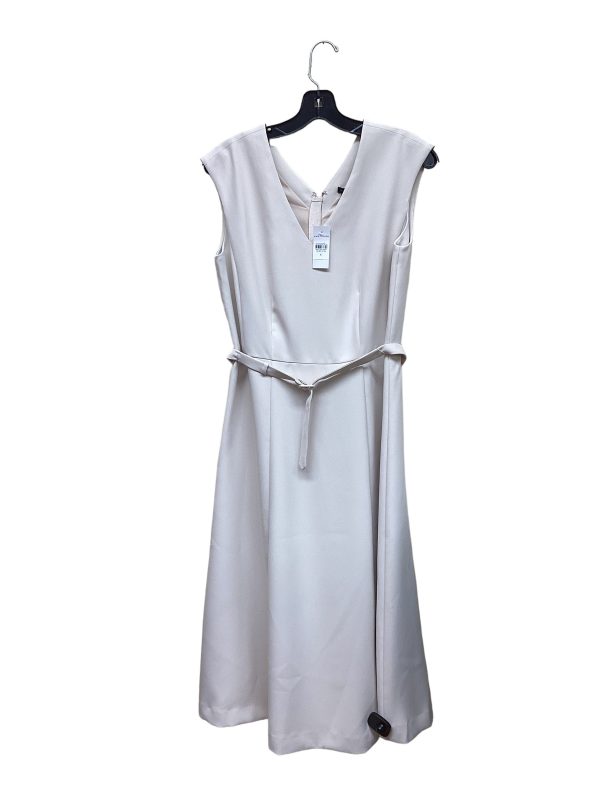 Midi Dress By Ann Taylor In Cream, Size: S Online now