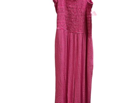 Jumpsuit By Zenana Outfitters In Pink, Size: 2x For Discount