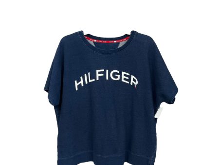 Athletic Top Short Sleeve By Tommy Hilfiger In Navy, Size: Xl Online Hot Sale