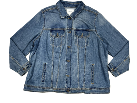 Jacket Denim By Old Navy In Blue Denim, Size: 3x Online now