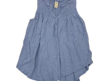 BLUE TOP SLEEVELESS by WE THE FREE Size:M Online Sale