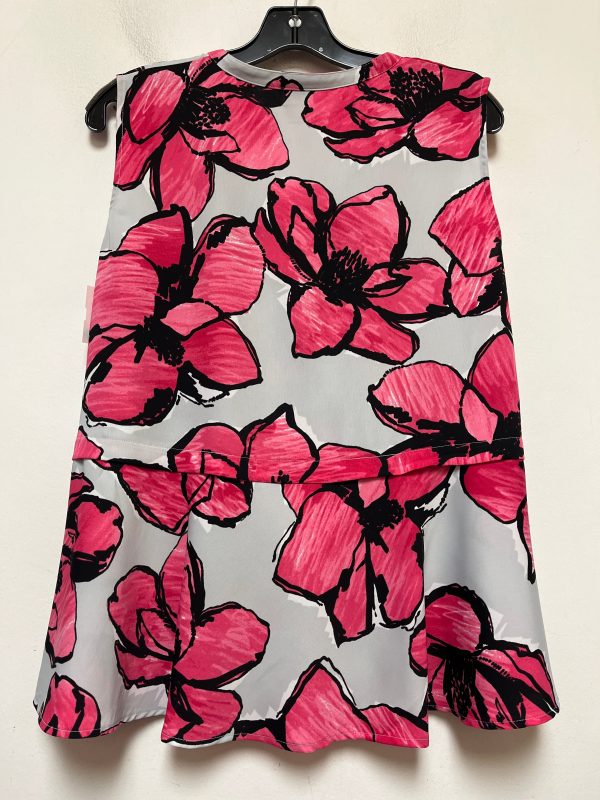 Top Sleeveless By Liz Claiborne In Floral Print, Size: L on Sale