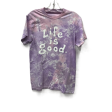 Athletic Top Short Sleeve By Life Is Good In Purple, Size: S Sale