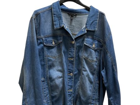 Jacket Denim By Baccini In Blue, Size: 3x For Cheap