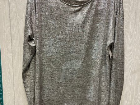 Top Long Sleeve By Worthington In Silver, Size: Xl Fashion