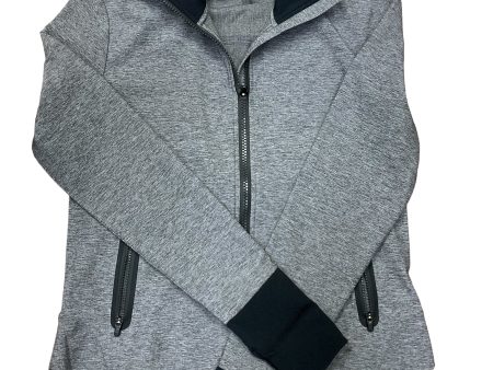 Athletic Jacket By Athleta In Grey, Size: Xs Supply