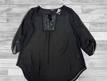 Top 3 4 Sleeve By Express In Black, Size: S For Discount