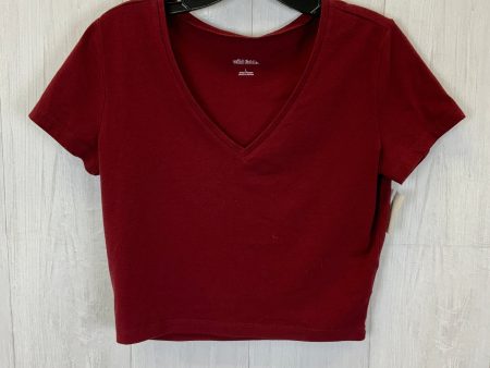 Top Short Sleeve Basic By Wild Fable In Red, Size: L Online now