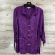 Blouse 3 4 Sleeve By John Mark In Purple, Size: S Cheap