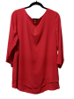 Blouse 3 4 Sleeve By Limited In Red, Size: L Supply