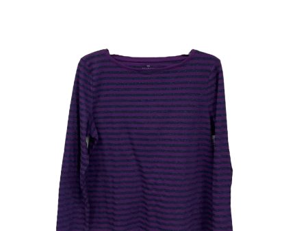 Top Long Sleeve Basic By Talbots In Striped Pattern, Size: 1x Sale