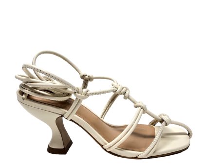 Sandals Heels Block By Anthropologie In Cream, Size: 7 Online Hot Sale