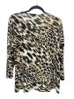 Blouse 3 4 Sleeve By Dana Buchman In Animal Print, Size: L Hot on Sale