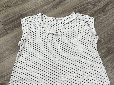 Blouse Short Sleeve By Daniel Rainn In Polkadot Pattern, Size: 2x For Discount