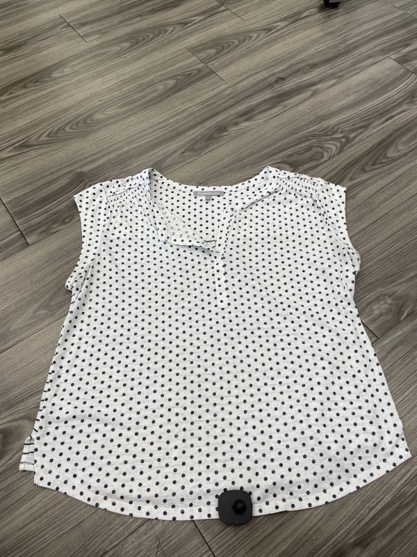 Blouse Short Sleeve By Daniel Rainn In Polkadot Pattern, Size: 2x For Discount