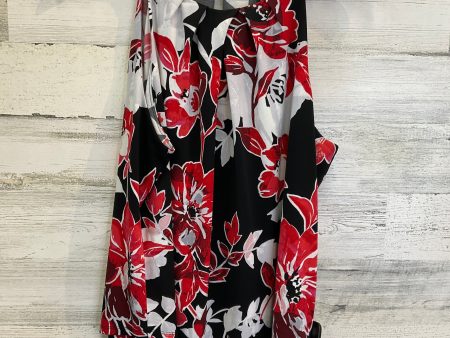 Top Sleeveless By White House Black Market In Black & Red, Size: L on Sale