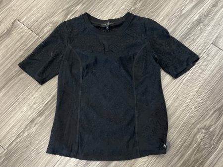 Blouse Short Sleeve By Laundry In Black, Size: S Online Hot Sale