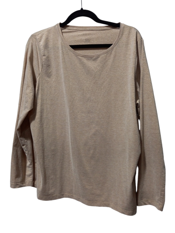 Top Long Sleeve Basic By Talbots In Gold, Size: 1x For Sale