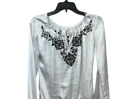 Blouse Long Sleeve By White House Black Market In White, Size: S Online Sale