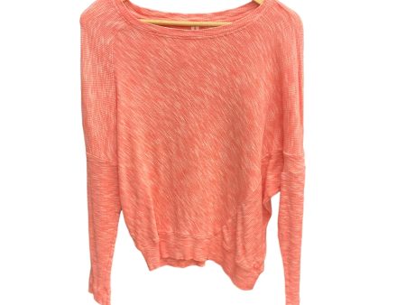 Top Long Sleeve By Anthropologie In Coral, Size: S For Cheap