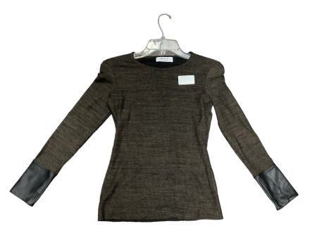 Top Long Sleeve By Bakers Shoes In Brown, Size: Xs Sale