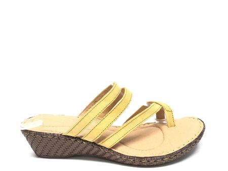 Sandals Flats By Born In Yellow, Size: 7 Hot on Sale