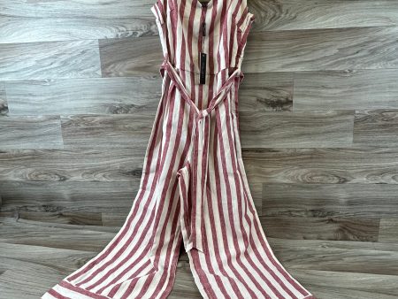 Jumpsuit By Romeo And Juliet In Red & White, Size: S For Cheap