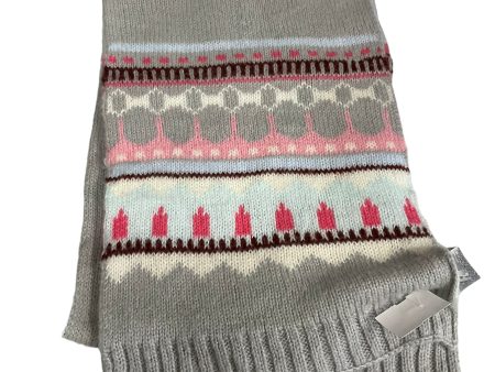 Scarf Winter By Gap In Grey & Pink For Cheap