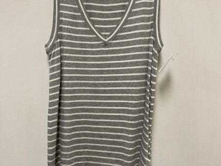 Top Sleeveless By Liverpool In Grey & White, Size: Xs For Sale