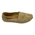 Shoes Flats By Toms In Gold, Size: 9 Online Sale