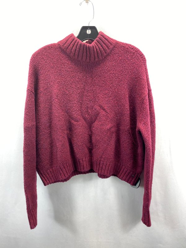 Sweater By American Eagle In Wine, Size: L Supply