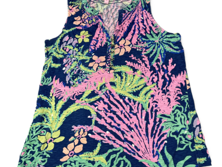 Top Sleeveless Designer By Lilly Pulitzer In Navy, Size: Xs Fashion