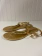 Sandals Designer By Coach In Gold, Size: 9.5 Online Sale