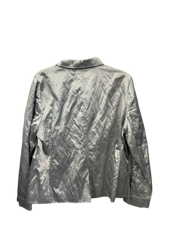 Jacket Shirt By Chicos In Grey, Size: L Supply