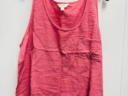 Top Sleeveless By THE LOUNGE EDIT - In Pink, Size: 2x Hot on Sale