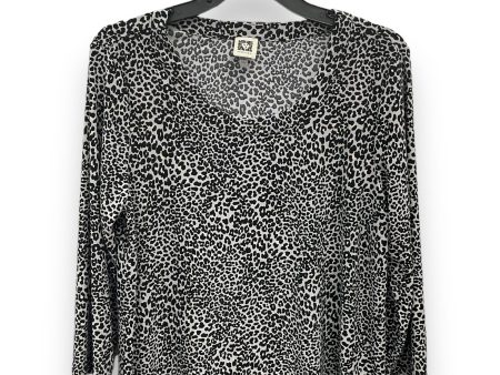 Top 3 4 Sleeve By Anne Klein In Animal Print, Size: L Discount