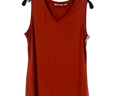 Top Sleeveless By Susan Graver In Orange, Size: M Sale