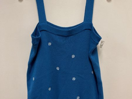 Top Sleeveless By Loft In Blue, Size: L on Sale