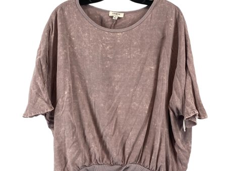 Top Short Sleeve By Umgee In Mauve, Size: S Online now