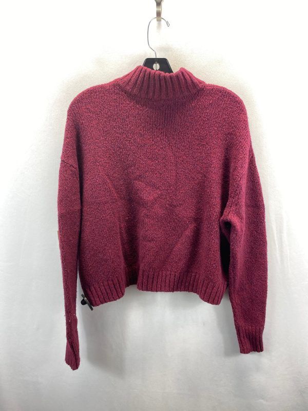 Sweater By American Eagle In Wine, Size: L Supply