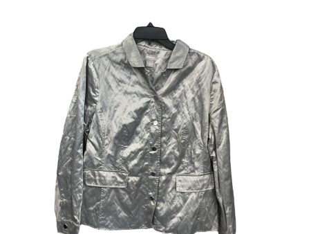 Jacket Shirt By Chicos In Grey, Size: L Supply