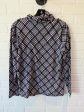 Top Long Sleeve Basic By Talbots In Houndstooth, Size: L Fashion